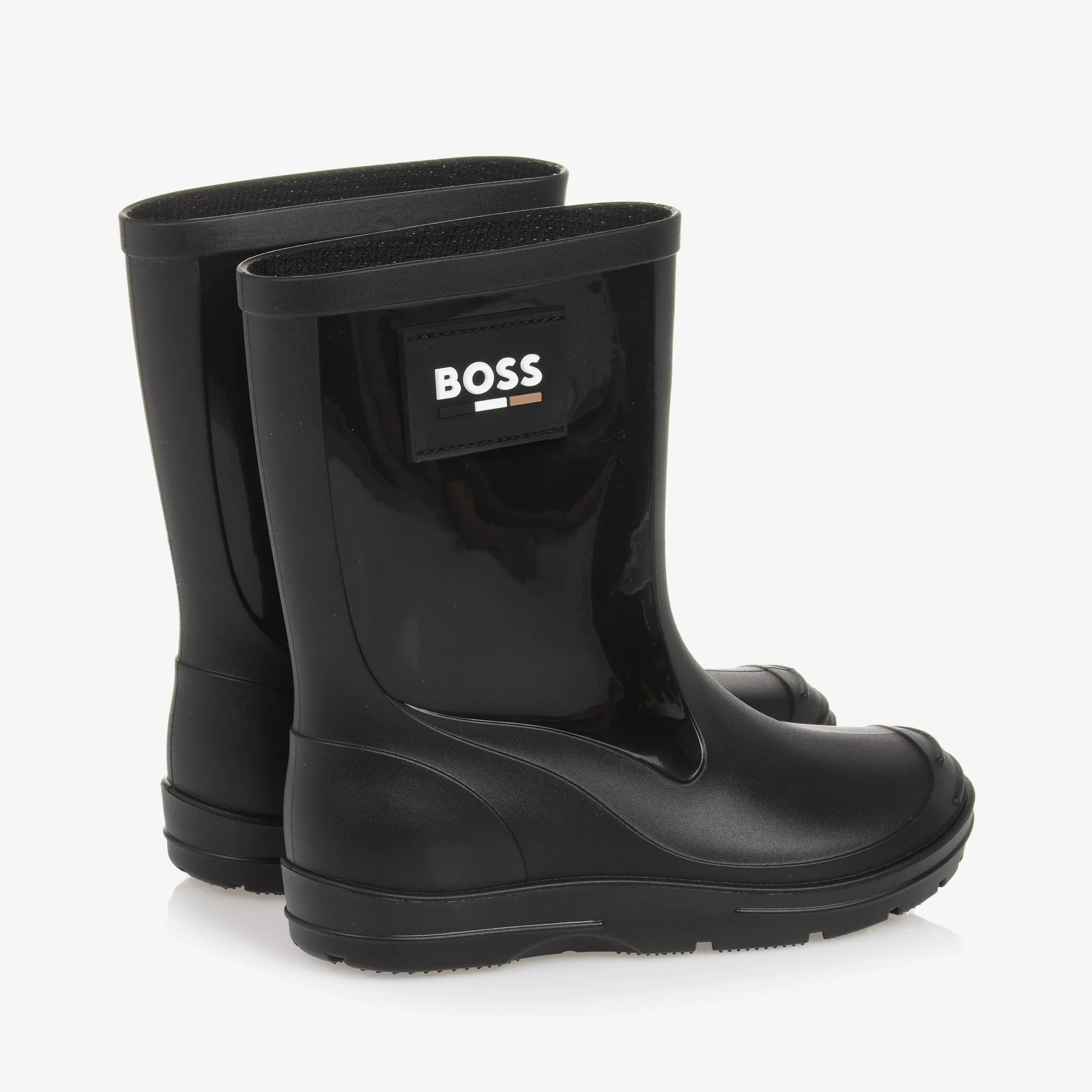 Boys Black Rain Boots