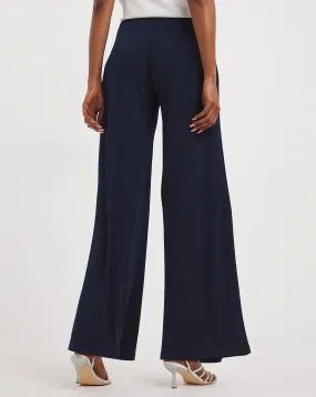 Joanna Hope Regular Navy Palazzo Trouser